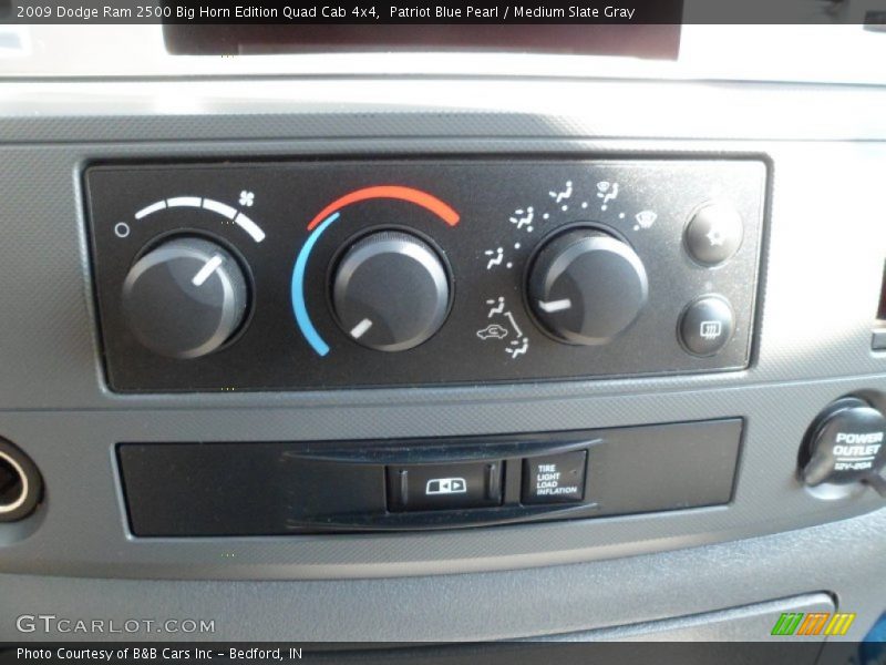 Patriot Blue Pearl / Medium Slate Gray 2009 Dodge Ram 2500 Big Horn Edition Quad Cab 4x4