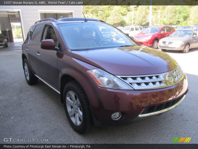 Merlot Pearl / Cafe Latte 2007 Nissan Murano SL AWD
