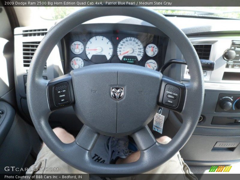 Patriot Blue Pearl / Medium Slate Gray 2009 Dodge Ram 2500 Big Horn Edition Quad Cab 4x4