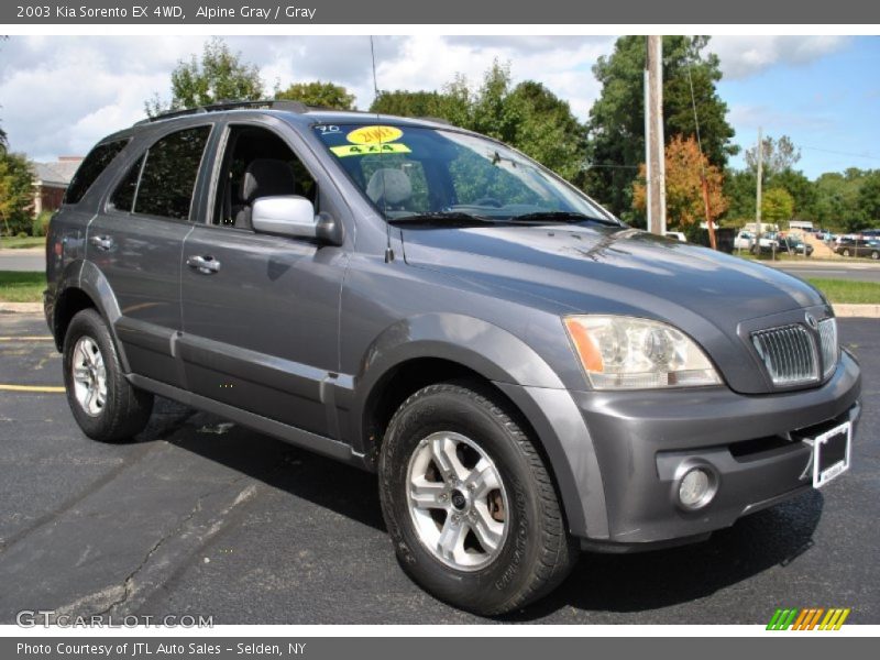 Alpine Gray / Gray 2003 Kia Sorento EX 4WD