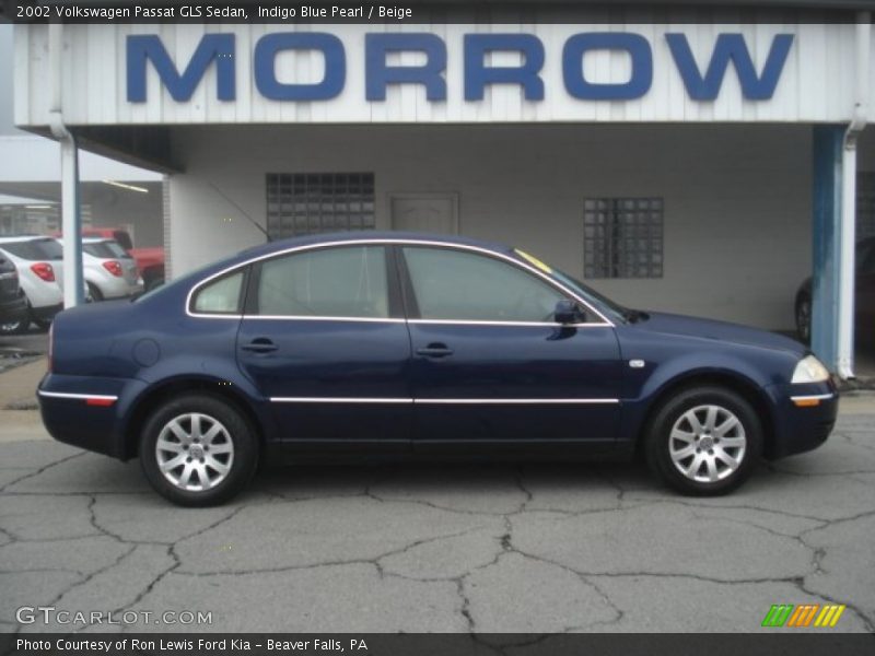 Indigo Blue Pearl / Beige 2002 Volkswagen Passat GLS Sedan