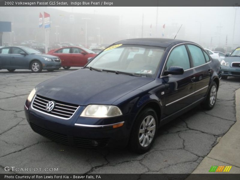 Indigo Blue Pearl / Beige 2002 Volkswagen Passat GLS Sedan