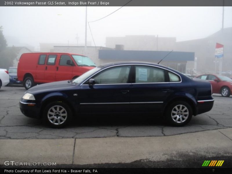 Indigo Blue Pearl / Beige 2002 Volkswagen Passat GLS Sedan