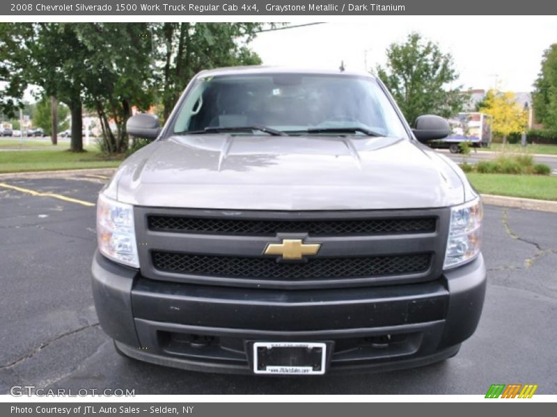 Graystone Metallic / Dark Titanium 2008 Chevrolet Silverado 1500 Work Truck Regular Cab 4x4