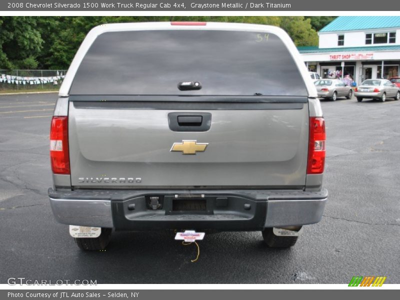 Graystone Metallic / Dark Titanium 2008 Chevrolet Silverado 1500 Work Truck Regular Cab 4x4