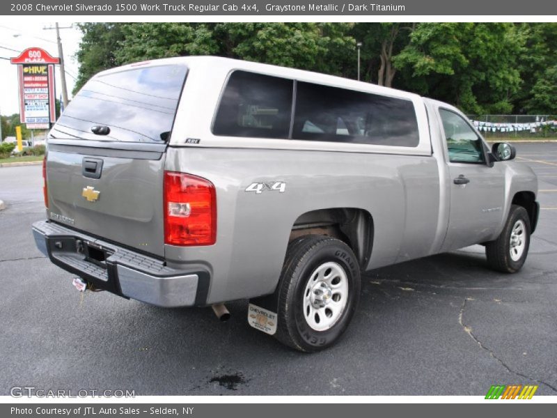 Graystone Metallic / Dark Titanium 2008 Chevrolet Silverado 1500 Work Truck Regular Cab 4x4