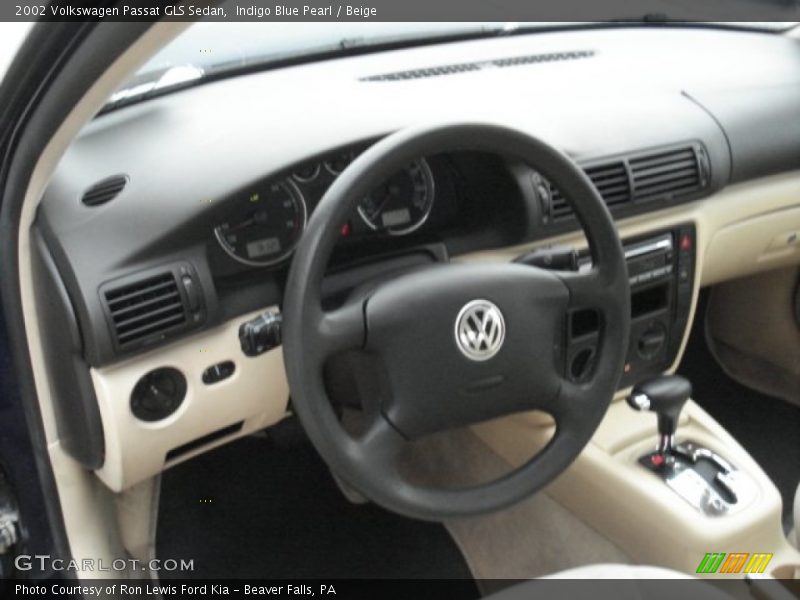 Indigo Blue Pearl / Beige 2002 Volkswagen Passat GLS Sedan