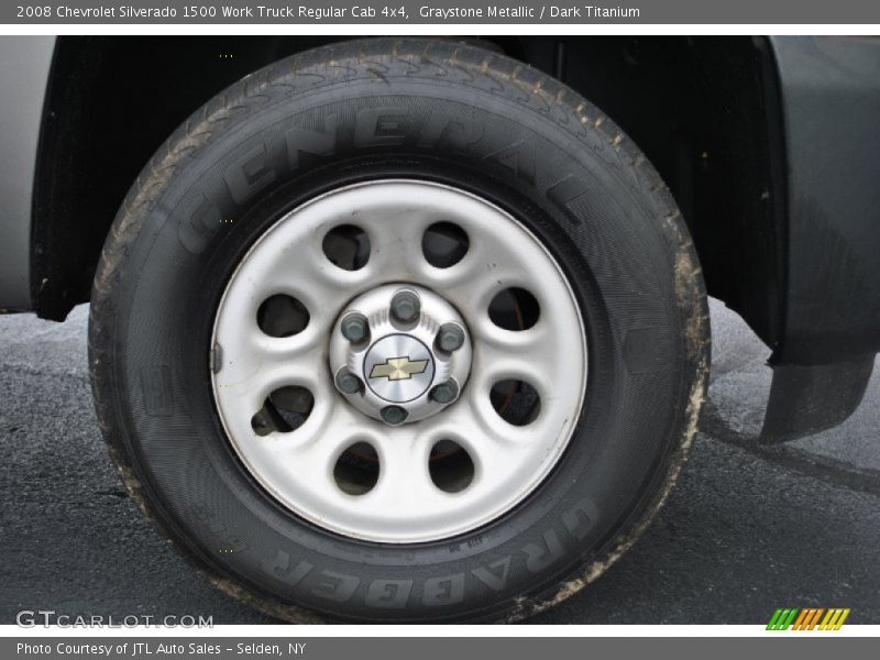 Graystone Metallic / Dark Titanium 2008 Chevrolet Silverado 1500 Work Truck Regular Cab 4x4