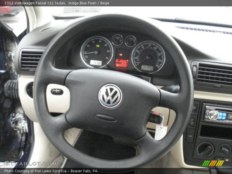 Indigo Blue Pearl / Beige 2002 Volkswagen Passat GLS Sedan