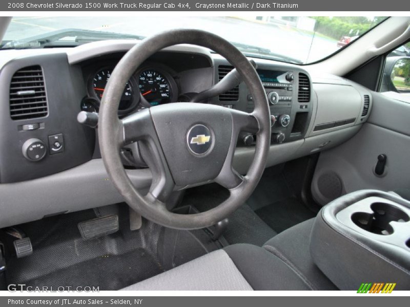 Graystone Metallic / Dark Titanium 2008 Chevrolet Silverado 1500 Work Truck Regular Cab 4x4