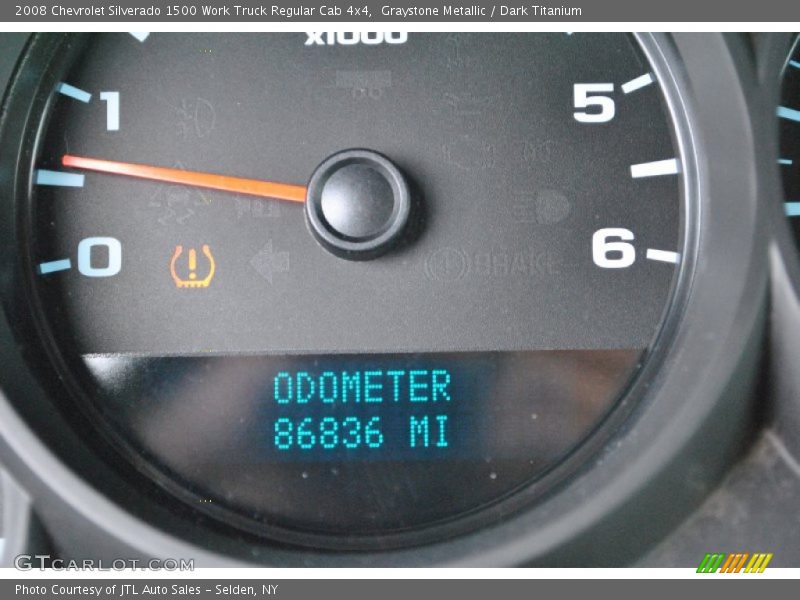 Graystone Metallic / Dark Titanium 2008 Chevrolet Silverado 1500 Work Truck Regular Cab 4x4