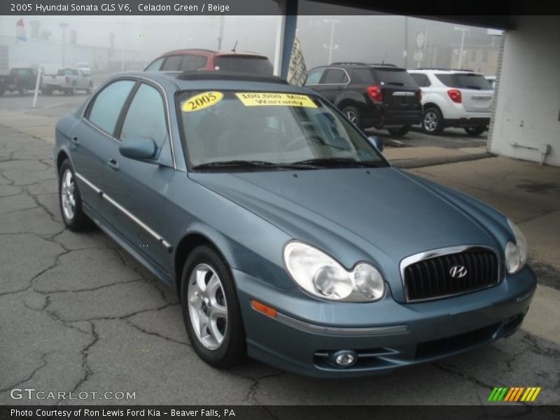Celadon Green / Beige 2005 Hyundai Sonata GLS V6