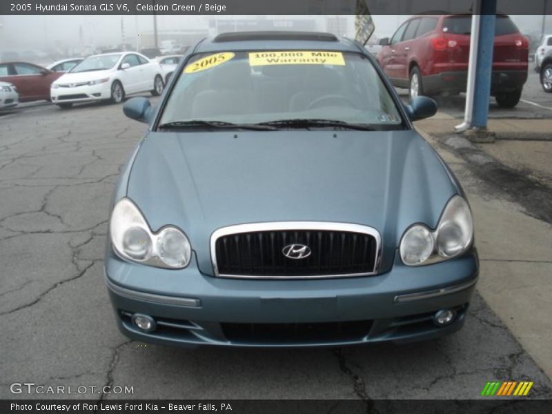 Celadon Green / Beige 2005 Hyundai Sonata GLS V6