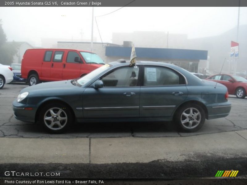 Celadon Green / Beige 2005 Hyundai Sonata GLS V6