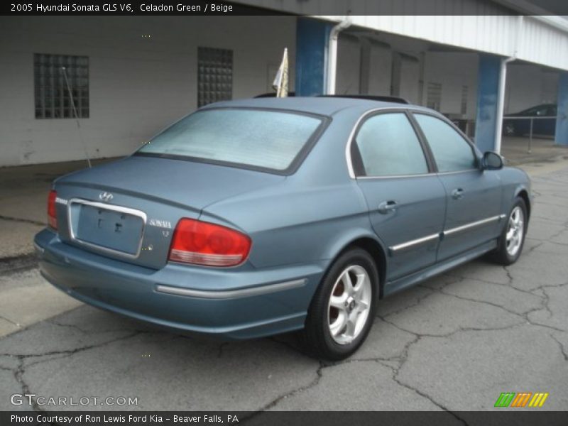Celadon Green / Beige 2005 Hyundai Sonata GLS V6