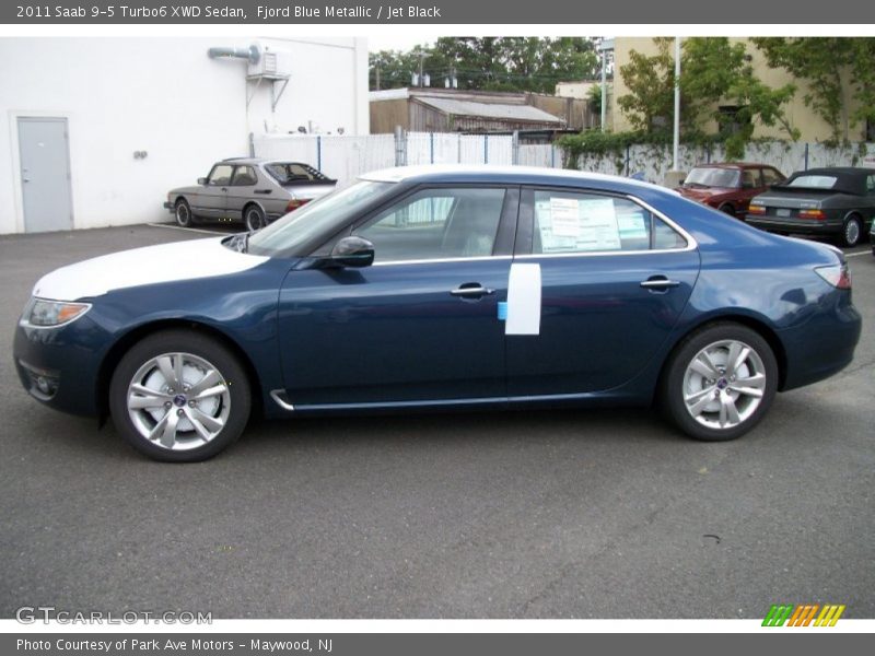 Fjord Blue Metallic / Jet Black 2011 Saab 9-5 Turbo6 XWD Sedan