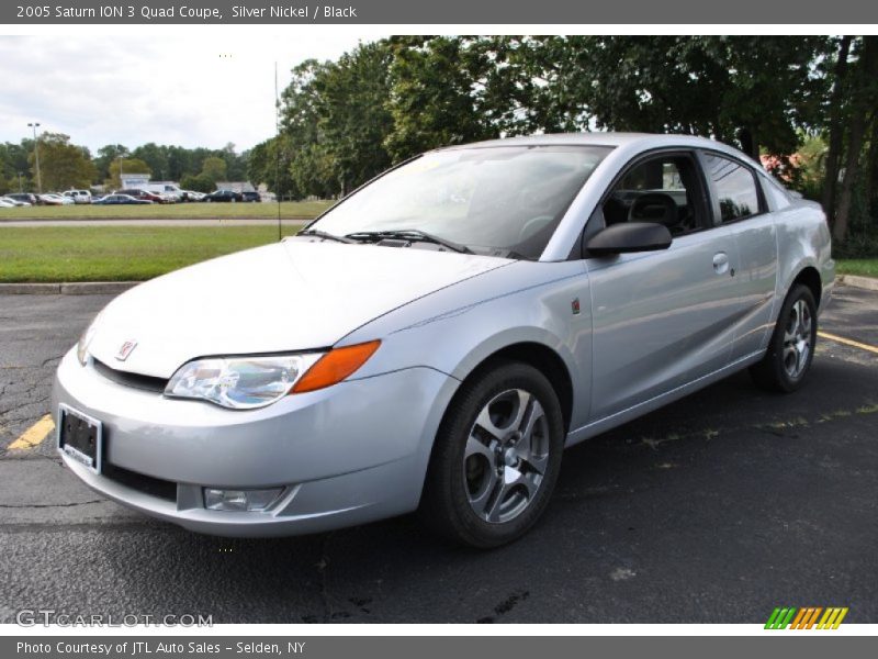 Silver Nickel / Black 2005 Saturn ION 3 Quad Coupe