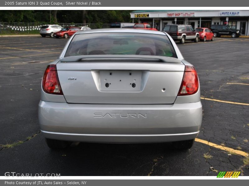 Silver Nickel / Black 2005 Saturn ION 3 Quad Coupe