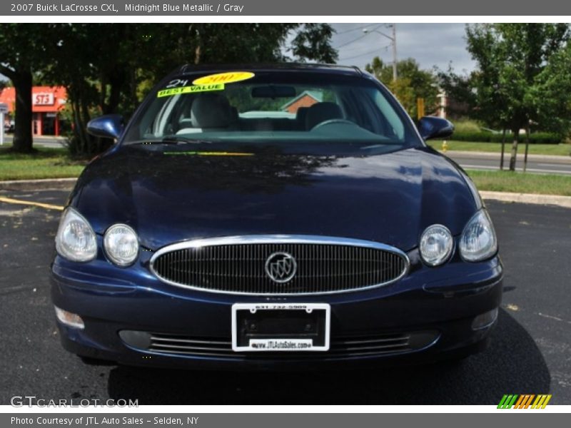 Midnight Blue Metallic / Gray 2007 Buick LaCrosse CXL