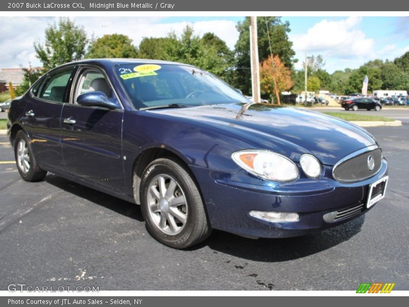 Midnight Blue Metallic / Gray 2007 Buick LaCrosse CXL
