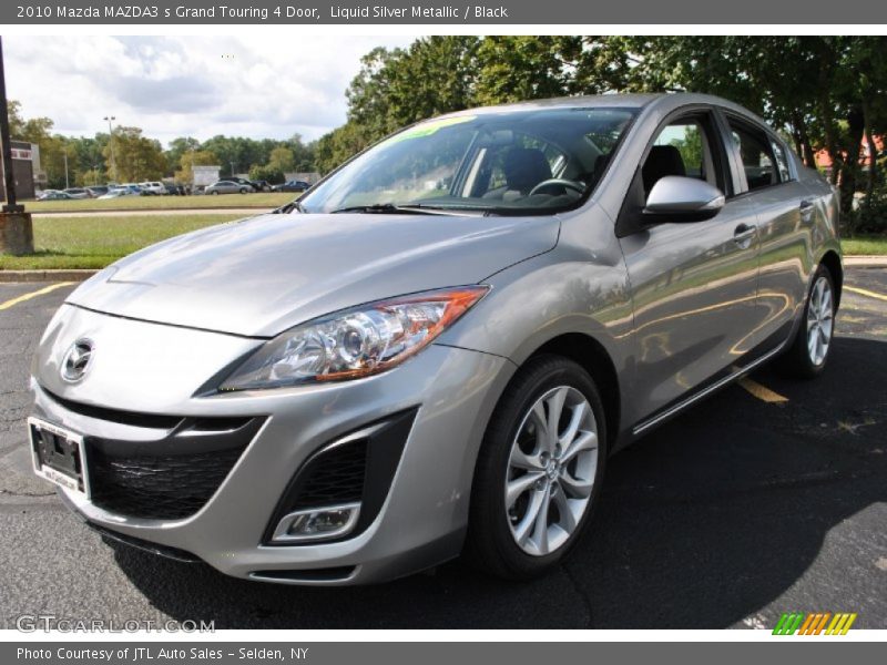 Liquid Silver Metallic / Black 2010 Mazda MAZDA3 s Grand Touring 4 Door