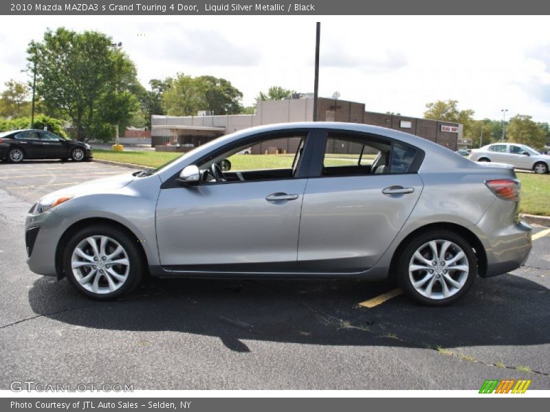 Liquid Silver Metallic / Black 2010 Mazda MAZDA3 s Grand Touring 4 Door