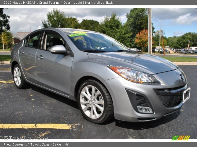 Liquid Silver Metallic / Black 2010 Mazda MAZDA3 s Grand Touring 4 Door