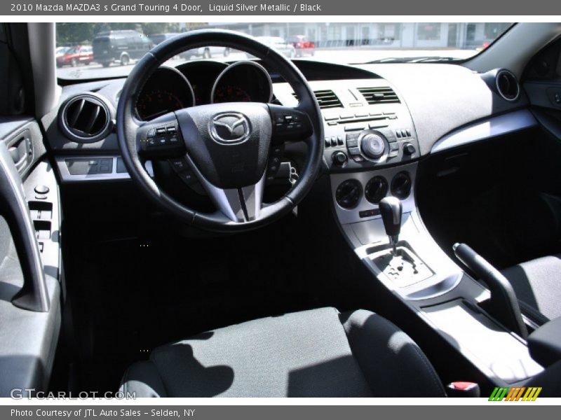 Liquid Silver Metallic / Black 2010 Mazda MAZDA3 s Grand Touring 4 Door