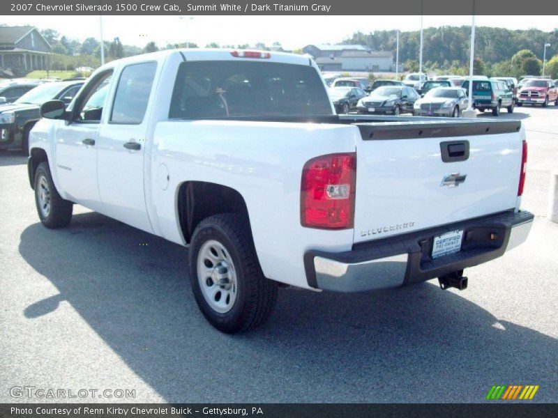 Summit White / Dark Titanium Gray 2007 Chevrolet Silverado 1500 Crew Cab