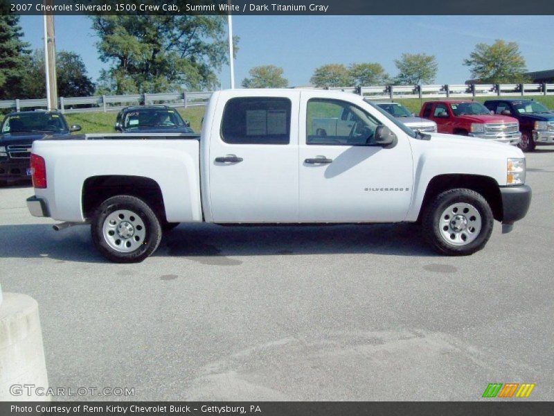 Summit White / Dark Titanium Gray 2007 Chevrolet Silverado 1500 Crew Cab