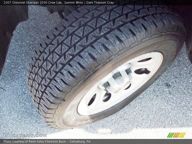 Summit White / Dark Titanium Gray 2007 Chevrolet Silverado 1500 Crew Cab