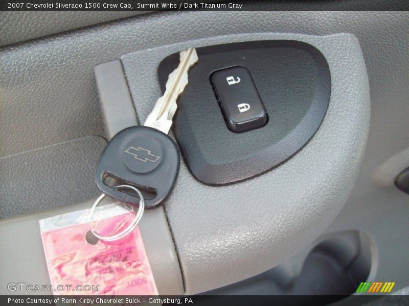 Summit White / Dark Titanium Gray 2007 Chevrolet Silverado 1500 Crew Cab