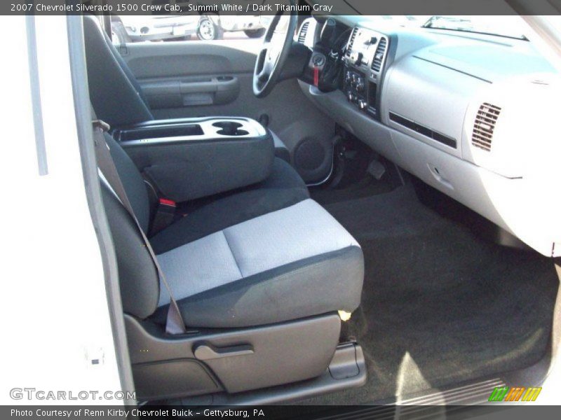 Summit White / Dark Titanium Gray 2007 Chevrolet Silverado 1500 Crew Cab