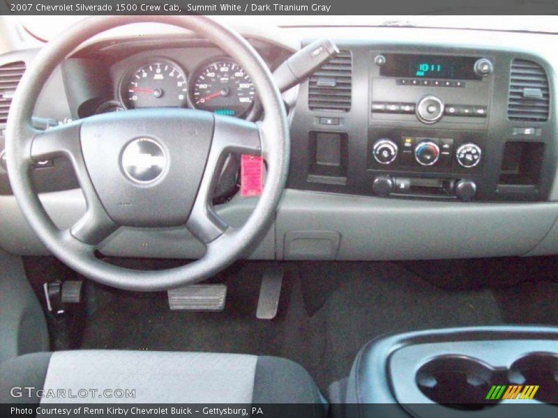 Summit White / Dark Titanium Gray 2007 Chevrolet Silverado 1500 Crew Cab