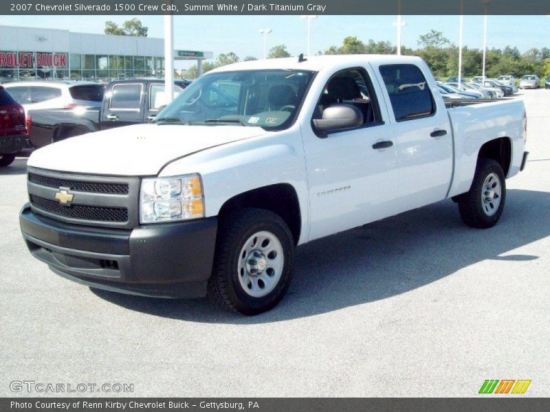 Summit White / Dark Titanium Gray 2007 Chevrolet Silverado 1500 Crew Cab