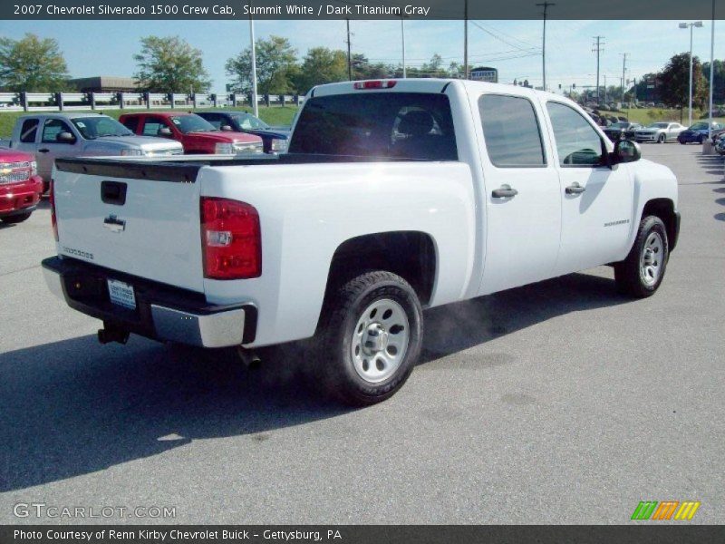 Summit White / Dark Titanium Gray 2007 Chevrolet Silverado 1500 Crew Cab