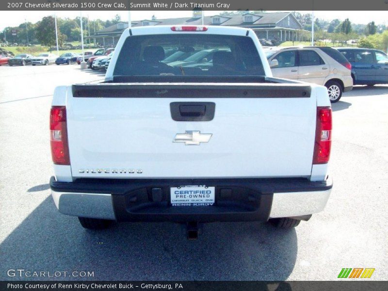 Summit White / Dark Titanium Gray 2007 Chevrolet Silverado 1500 Crew Cab