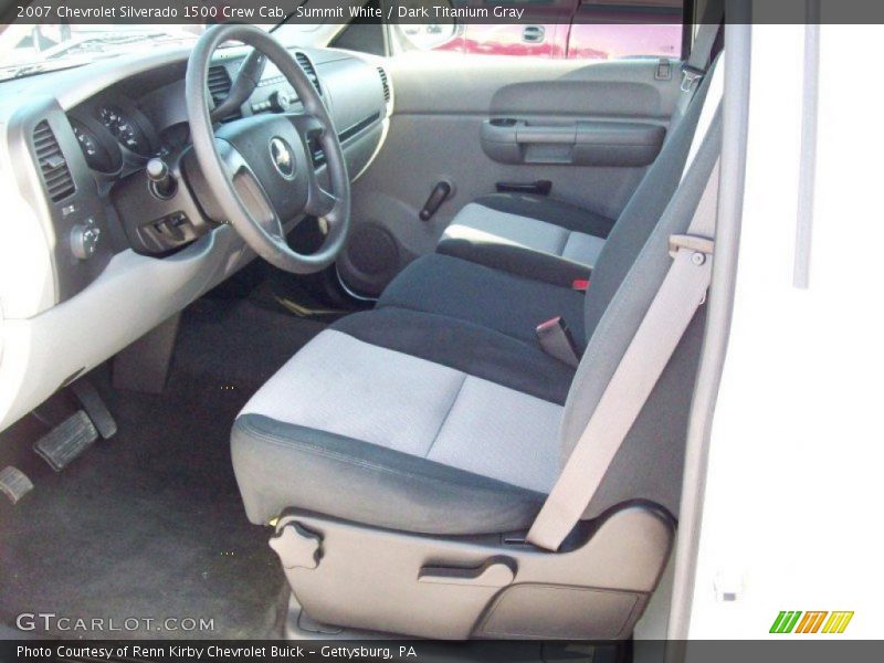 Summit White / Dark Titanium Gray 2007 Chevrolet Silverado 1500 Crew Cab