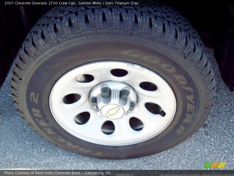 Summit White / Dark Titanium Gray 2007 Chevrolet Silverado 1500 Crew Cab