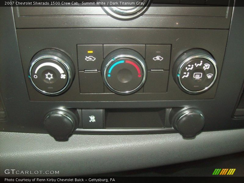 Summit White / Dark Titanium Gray 2007 Chevrolet Silverado 1500 Crew Cab