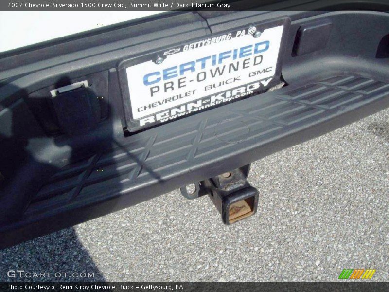Summit White / Dark Titanium Gray 2007 Chevrolet Silverado 1500 Crew Cab