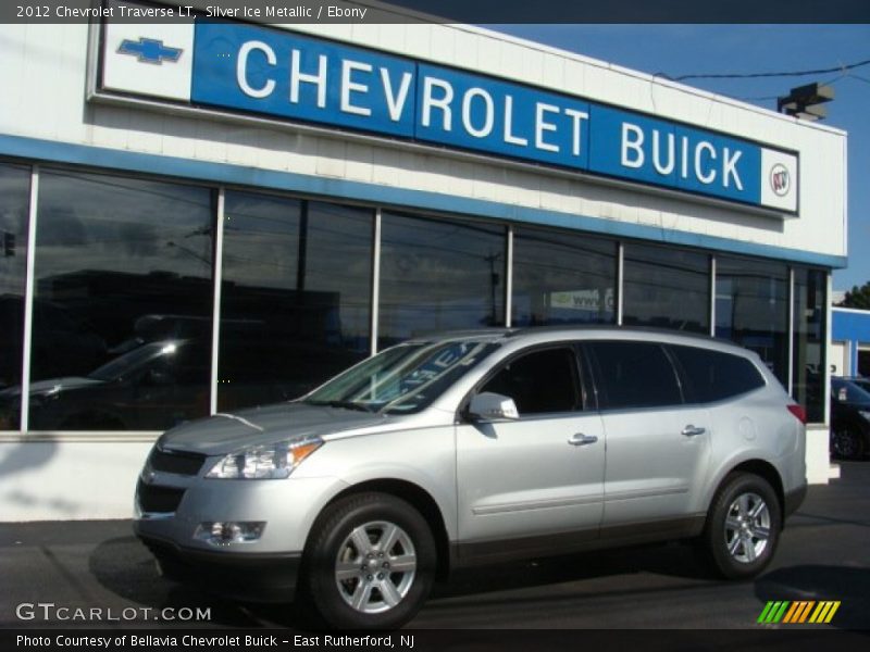 Silver Ice Metallic / Ebony 2012 Chevrolet Traverse LT