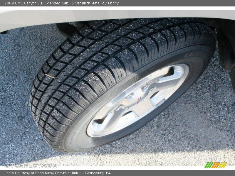 Silver Birch Metallic / Ebony 2009 GMC Canyon SLE Extended Cab