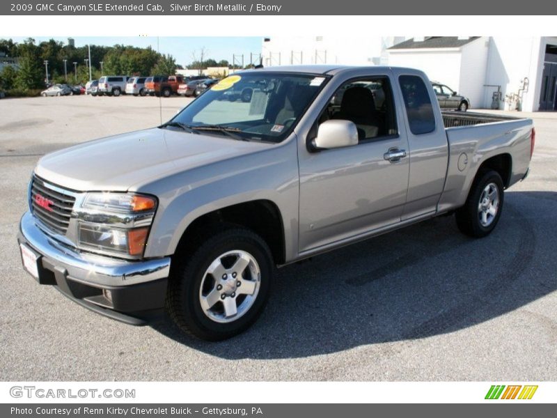 Silver Birch Metallic / Ebony 2009 GMC Canyon SLE Extended Cab