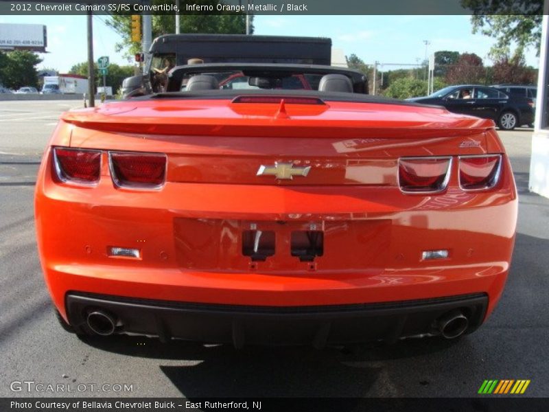 Inferno Orange Metallic / Black 2012 Chevrolet Camaro SS/RS Convertible