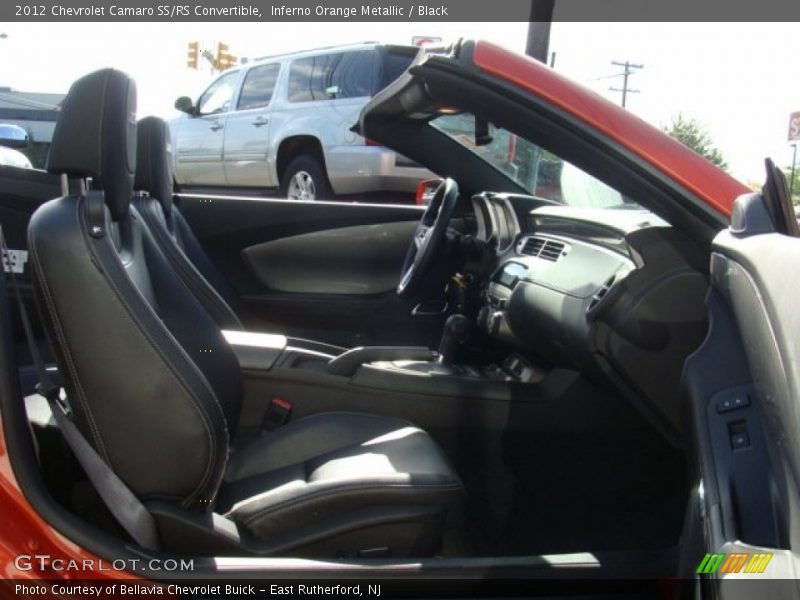 Inferno Orange Metallic / Black 2012 Chevrolet Camaro SS/RS Convertible