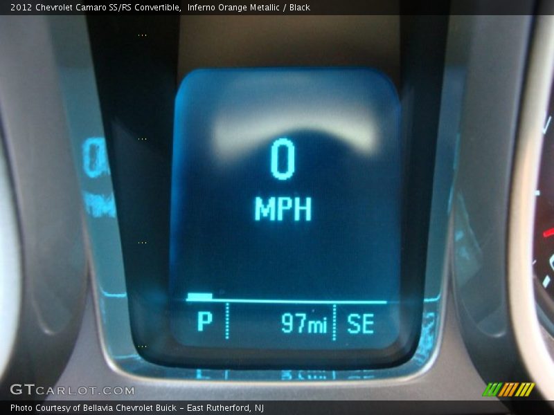Inferno Orange Metallic / Black 2012 Chevrolet Camaro SS/RS Convertible