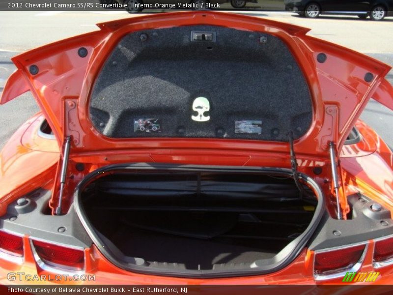 Inferno Orange Metallic / Black 2012 Chevrolet Camaro SS/RS Convertible