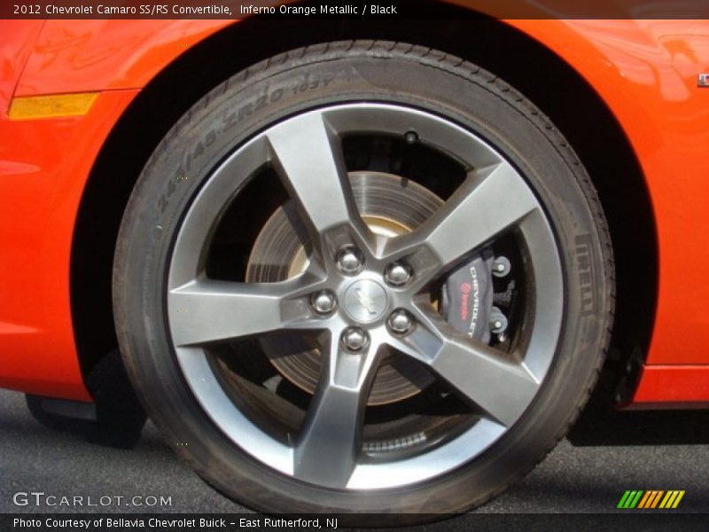 Inferno Orange Metallic / Black 2012 Chevrolet Camaro SS/RS Convertible