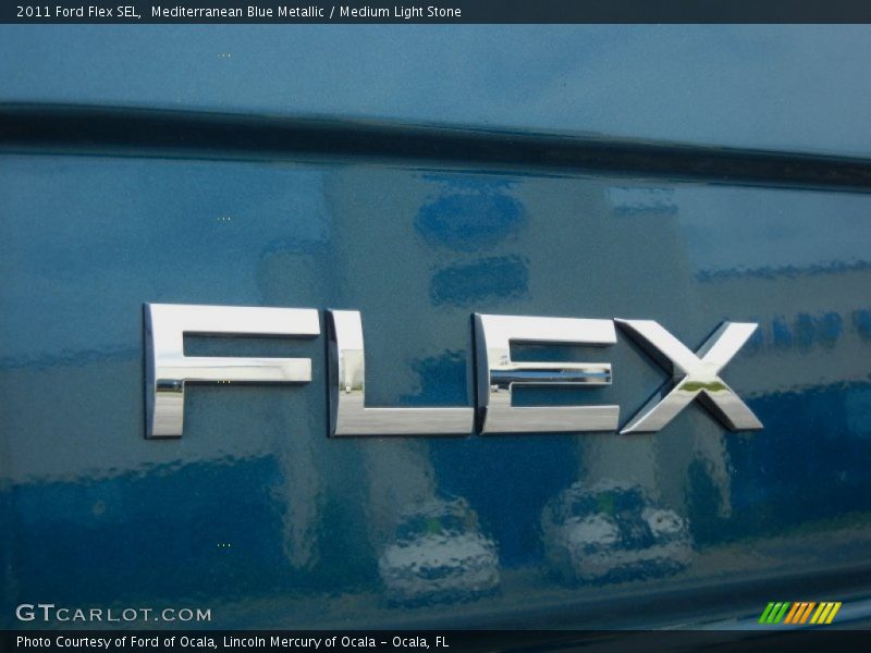 Mediterranean Blue Metallic / Medium Light Stone 2011 Ford Flex SEL
